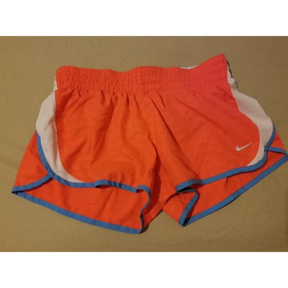 Womens Nike Shorts M Medium Orange Athletic Gym Workout